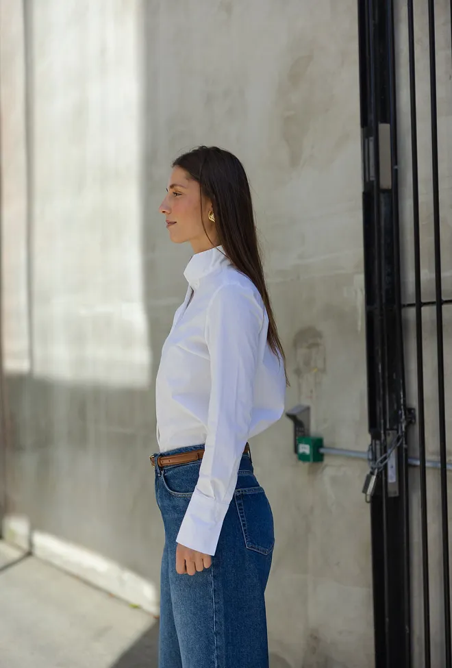 HiiL Studio Becca Shirt Optic White skjorte 4