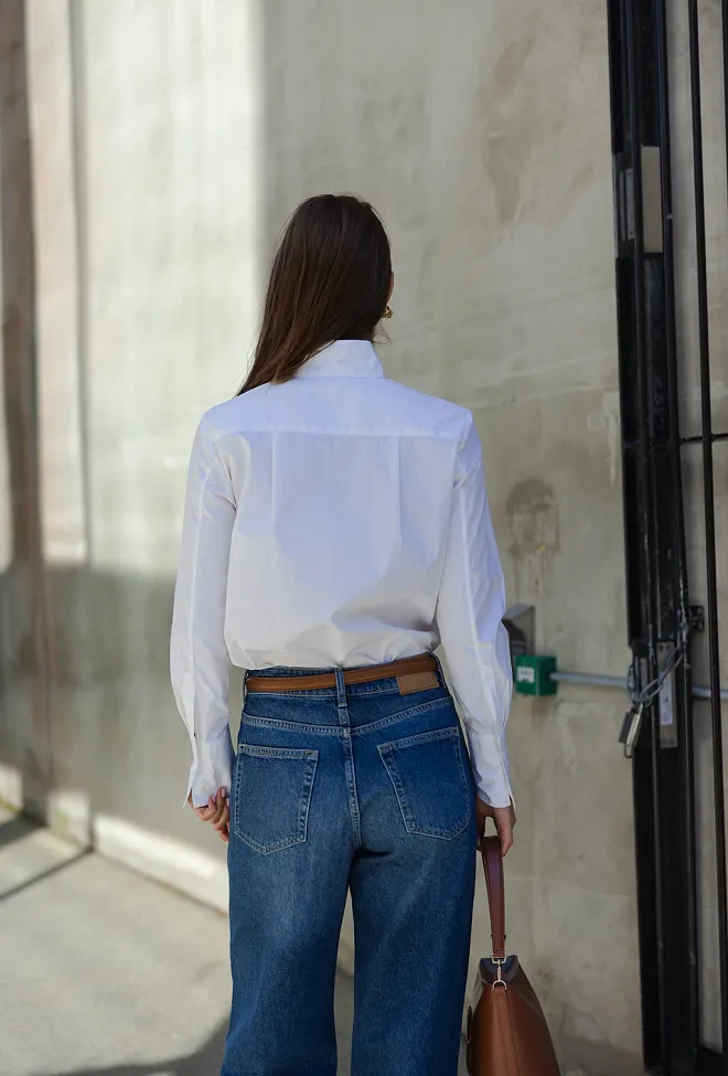 HiiL Studio Becca Shirt Optic White skjorte 5