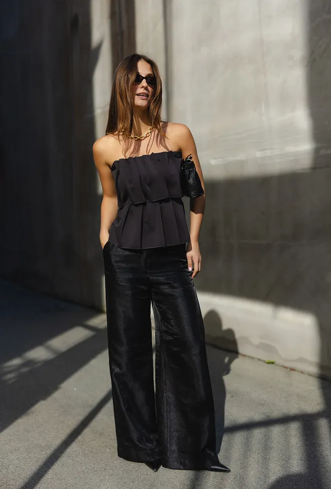 dagmar sculpted tube top chocolate brown topp brun 5
