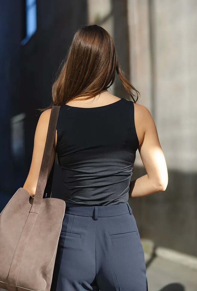 Rosemunde Billie Square Top Black topp 2