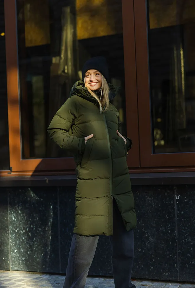 Clermonte Frostin Down Jacket Green dunkåpe