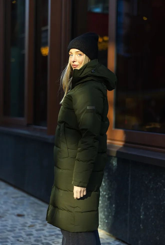Clermonte Frostin Down Jacket Green dunkåpe 5