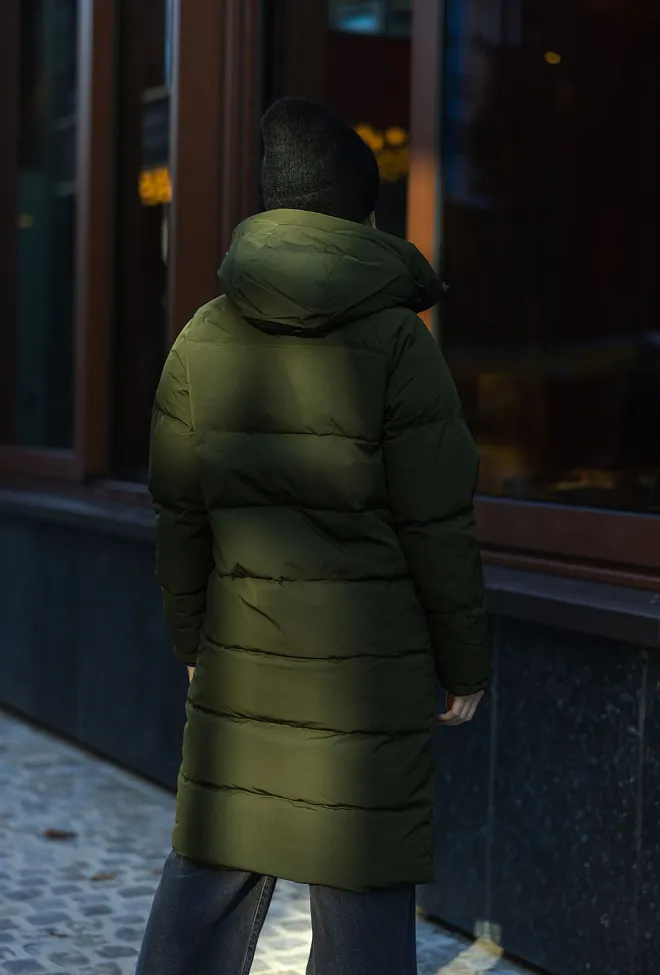 Clermonte Frostin Down Jacket Green dunkåpe 6