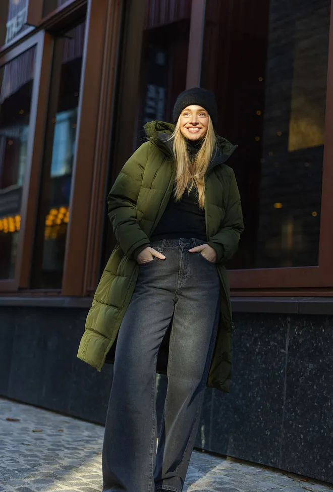 Clermonte Frostin Down Jacket Green dunkåpe 7