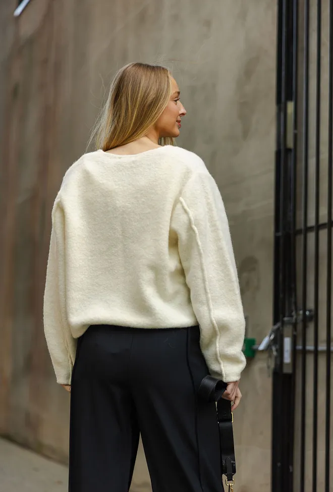Carma collection Anne Knit Ivory cardigan 13