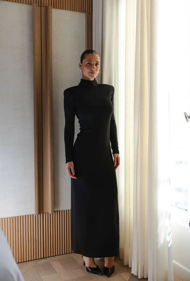 hiil studio icy dress black kjole sort 1