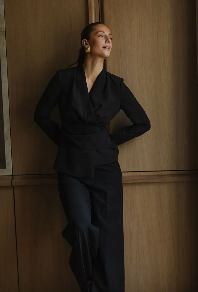HiiL Studio Charlotte Top Black bluse sort  9