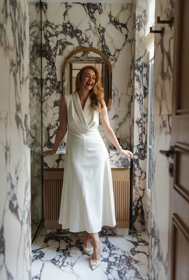 hiil studio louise dress ivory kjole offwhite 1