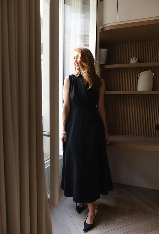 hiil studio louise dress black kjole sort 