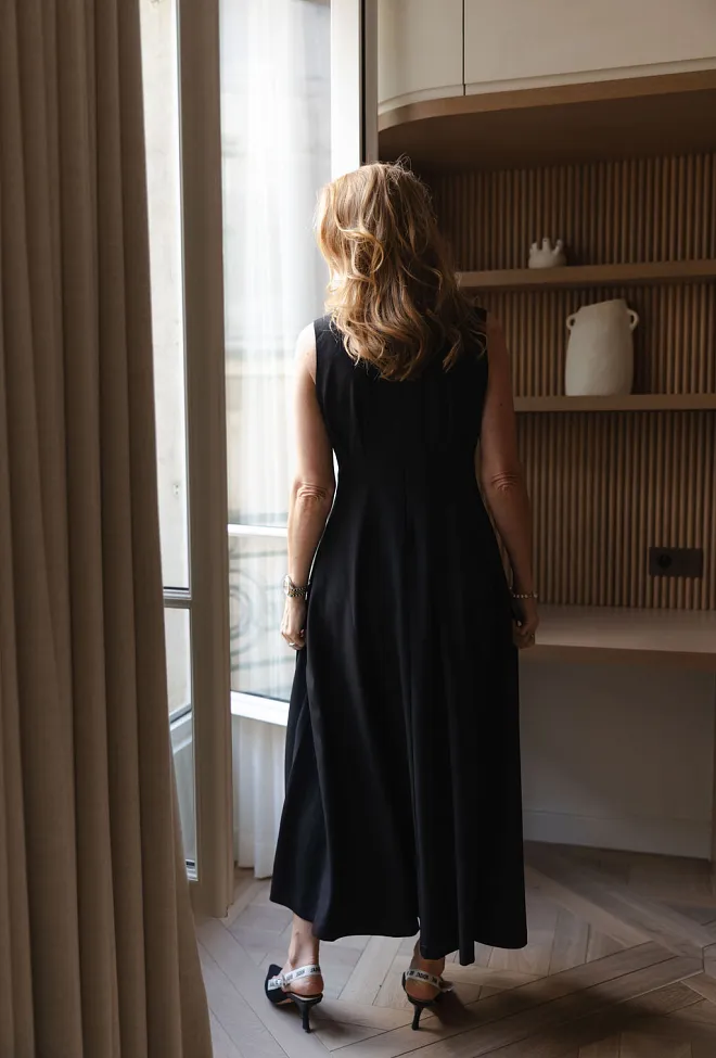 hiil studio louise dress black kjole sort 2