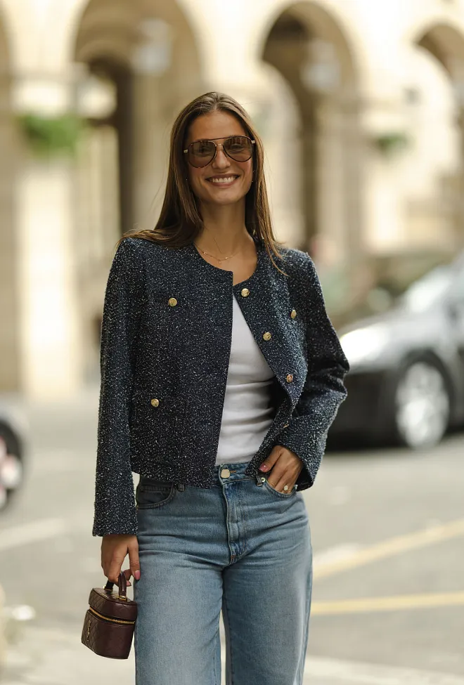 Hiil studio Pam Jacket Indigo Blue blazer