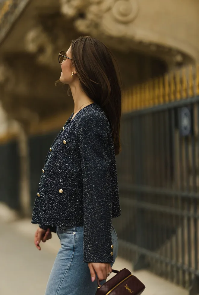 Hiil studio Pam Jacket Indigo Blue blazer 8