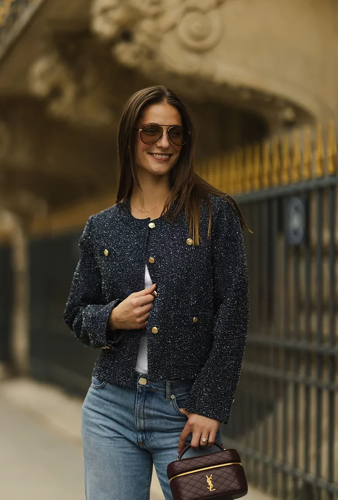 Hiil studio Pam Jacket Indigo Blue blazer 2