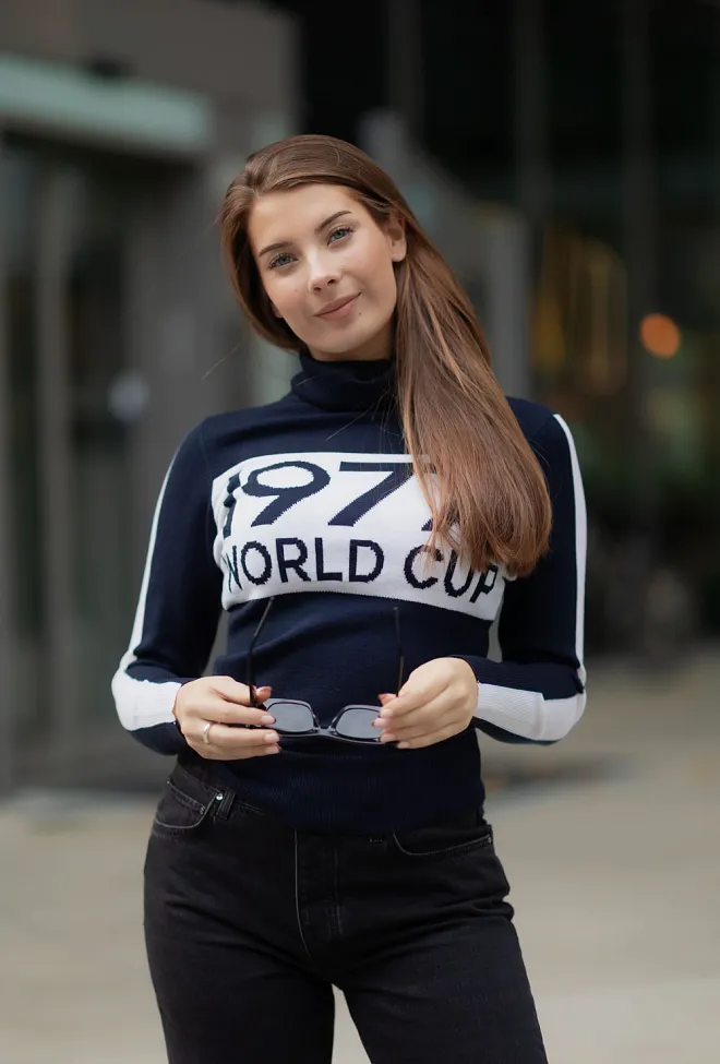 We norwegians Worldcup Sweater Navy Blue genser