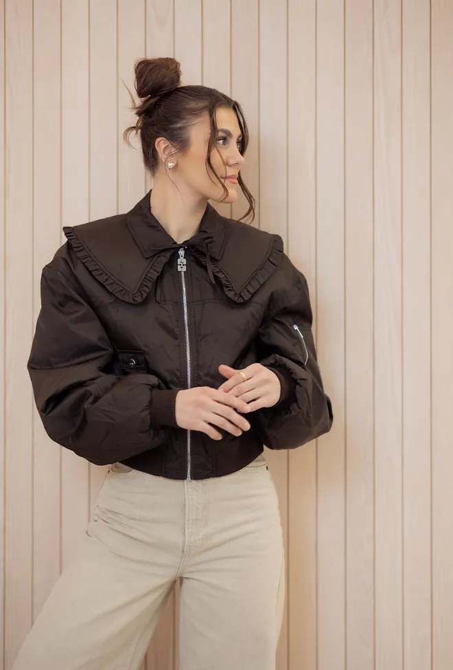 Duchesse Nylon Bomber Jacket ZWX Demitasse 6
