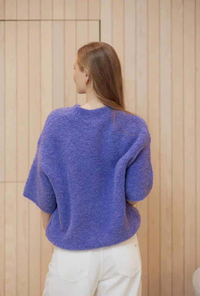American vintage Zolly Pullover Provence genser kort erm 6