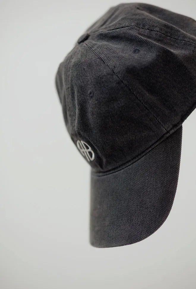 Anine Bing Jeremy Baseball Cap Washed Smoke Grey caps 5