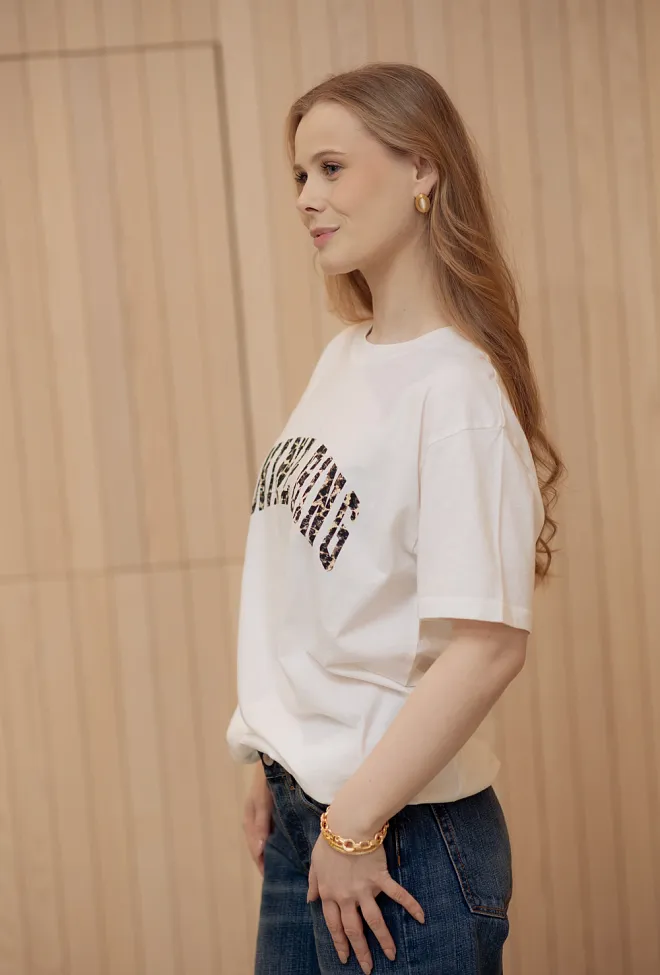 Anine bing Walker Tee Anine Bing Leopard t-skjorte 3