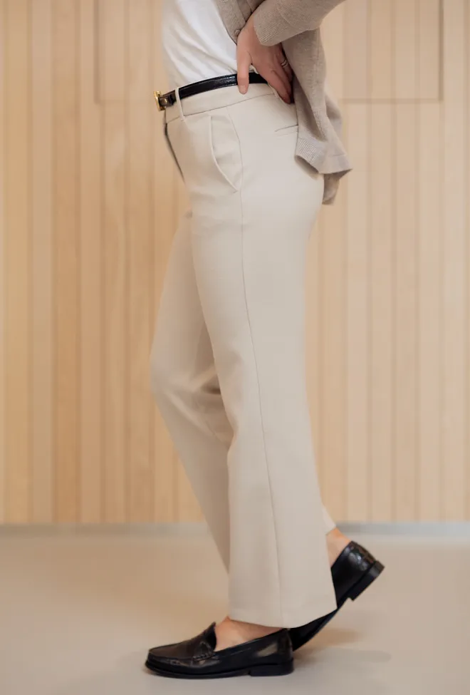 Max Mara Rea Jersey Trouser 001 Beige dressbukse 5