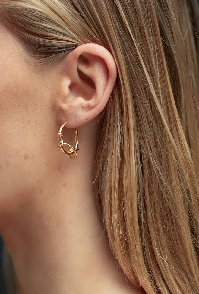Enamel copenhagen Capella Hoops Gold øreringer