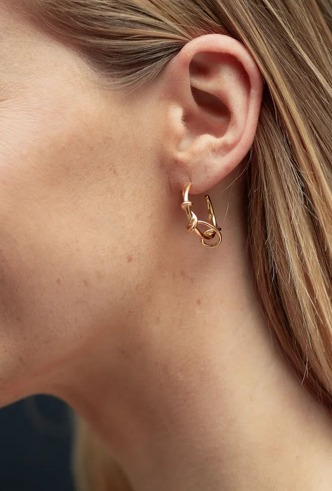 Enamel copenhagen Capella Hoops Gold øreringer 5