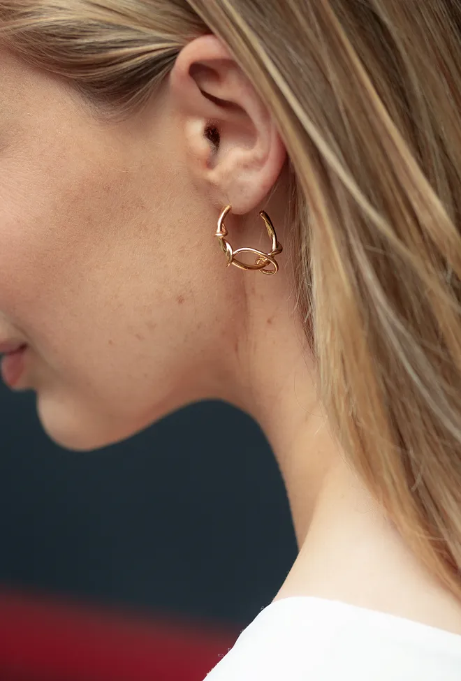 Enamel copenhagen Capella Hoops Gold øreringer 4