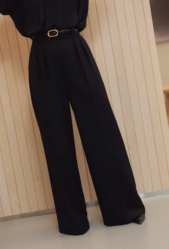 Anine Bing Lou Trousers Black dressbukse 7