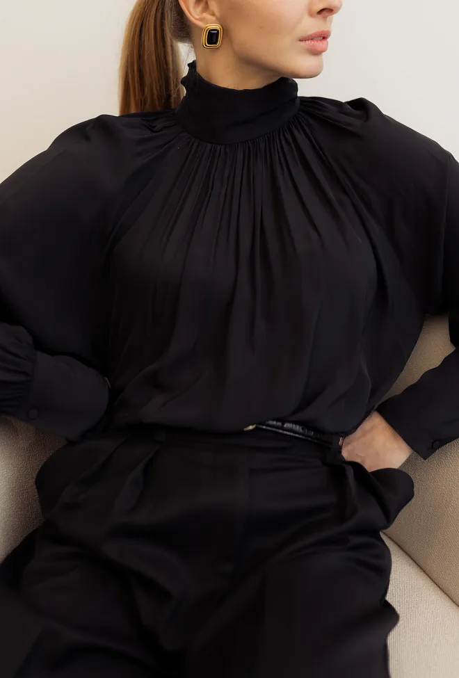 Anine bing Anne Top Black bluse 8