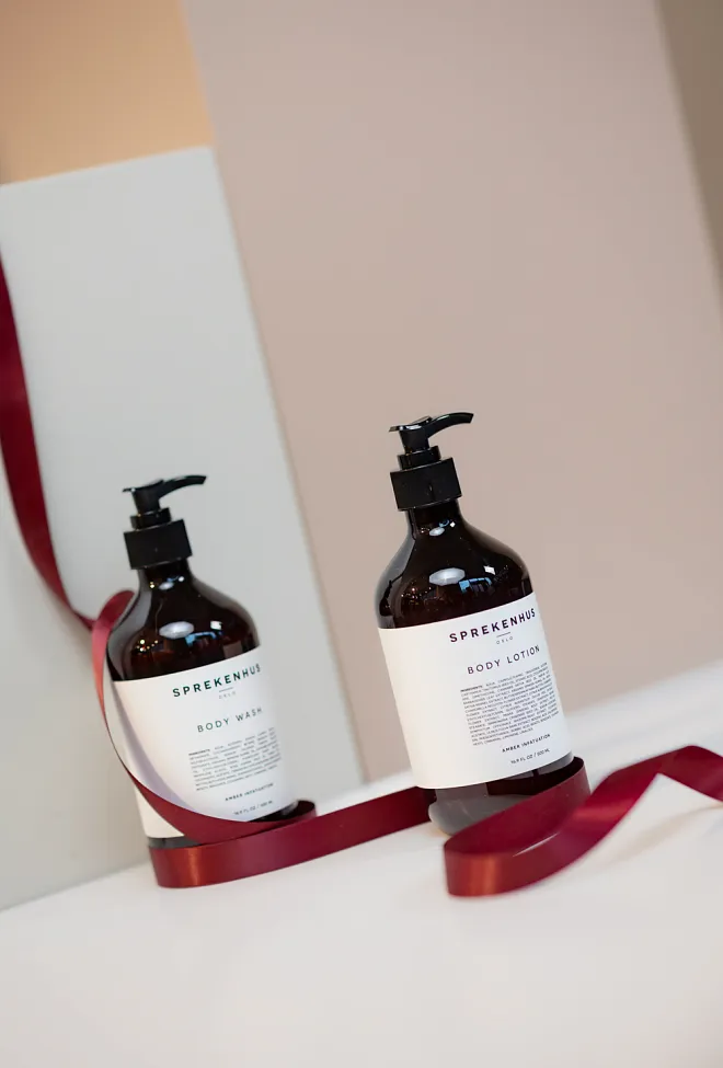 Sprekenhus Body Wash & Lotion Xmas Gift Set Amber Infatuation gavesett  2