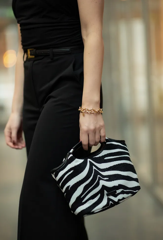 DAY ET Day Zebra Crossbody Tote Black skulderveske 2