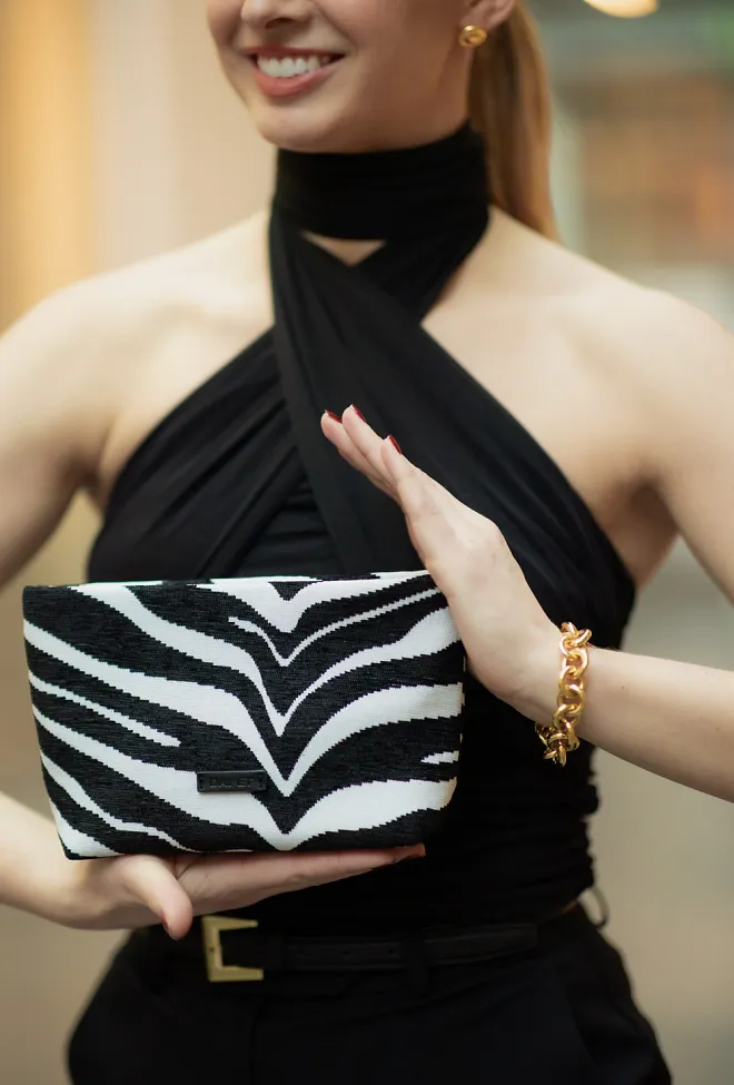 DAY ET Day Zebra Pouch S Black toalettmappa