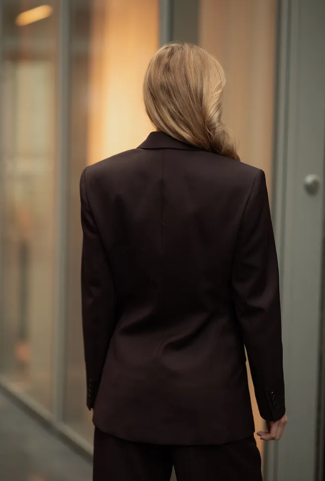 Anine bing Aretha Blazer Deep Brown dressjakke 6