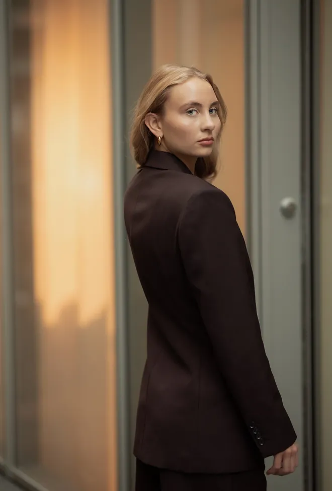Anine bing Aretha Blazer Deep Brown dressjakke 5