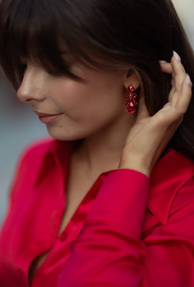 Caroline svedbom Mini Dione Earrings Gold Light Siam øredobber 3