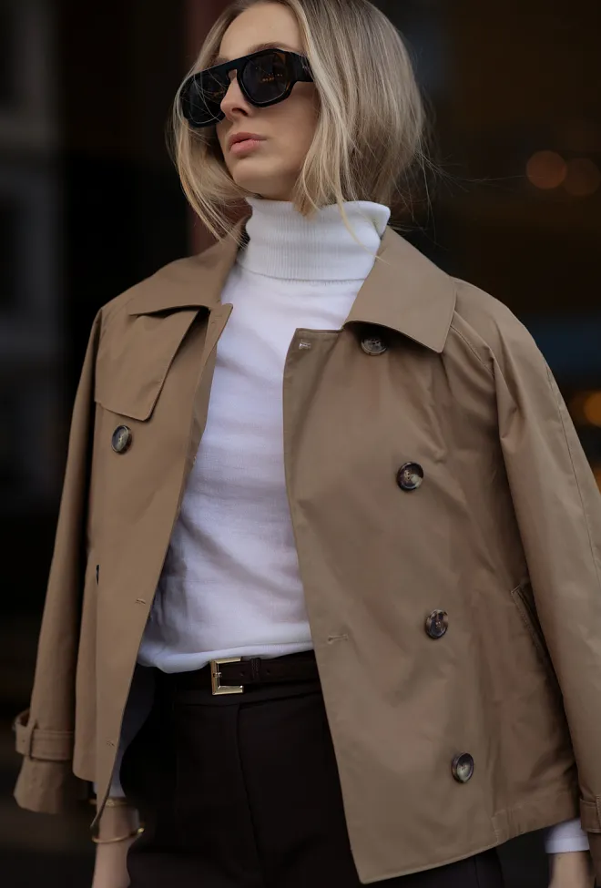 Max mara Tesoro Raincoat 004 Brown jakke 7