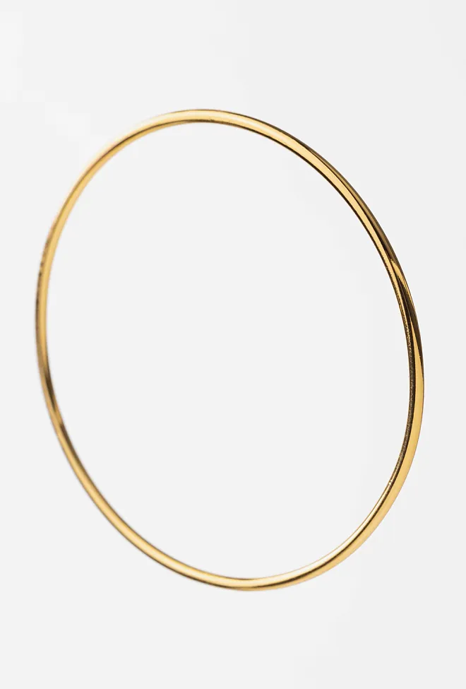 Hiil Studio jewelry Classic Thin Bangle Gold armbånd