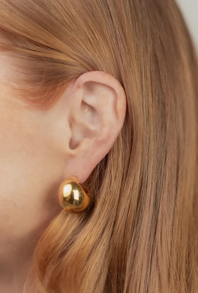 Hiil studio jewelry Bubble Hoops Gold øredobber