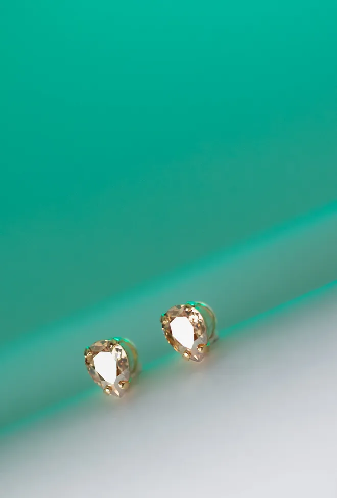 Caroline Svedbom Mini Drop Studs Golden Shadow øredobber  3
