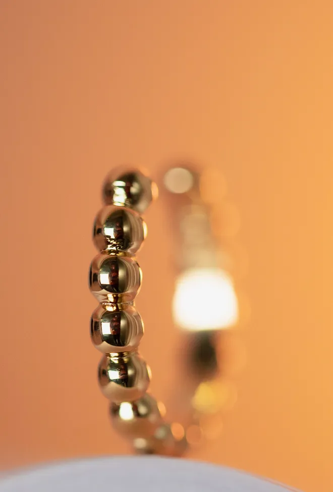 Enamel Copenhagen Ball Ring Gold 4