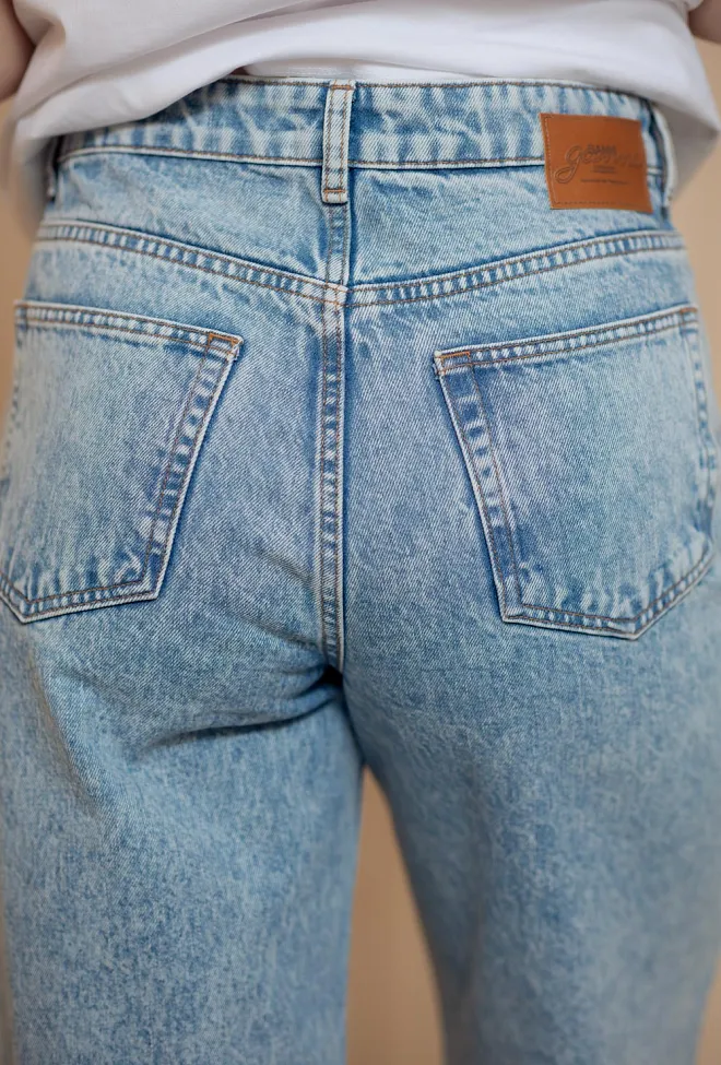 Ganni Rigid Denim Izey Jeans Mid Blue Vintage bukse 7