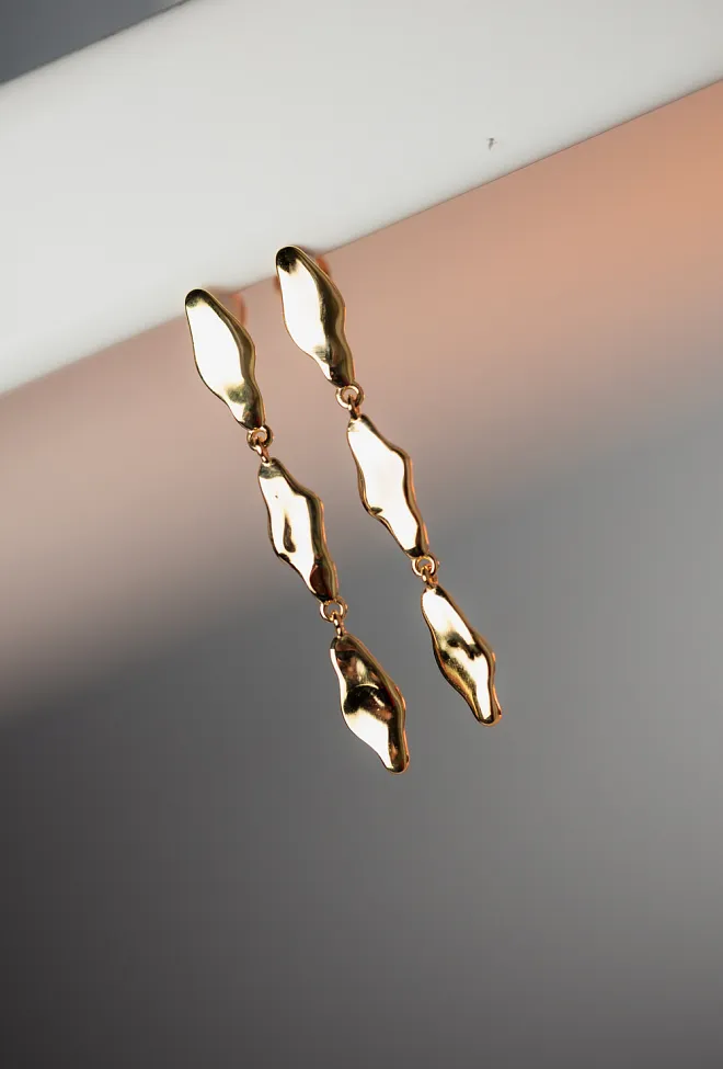Enamel Copenhagen India Medium Gold Earrings øredobber 3