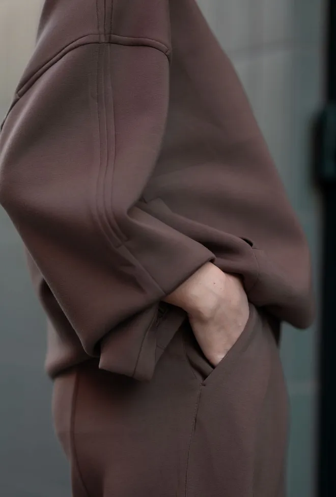 Remain Soft Zipped Jacket Chocolate Martini jakke 7