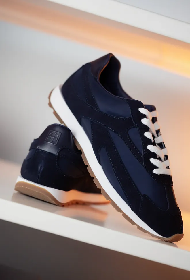 Anine Bing Juno Sneakers Navy Suede joggesko