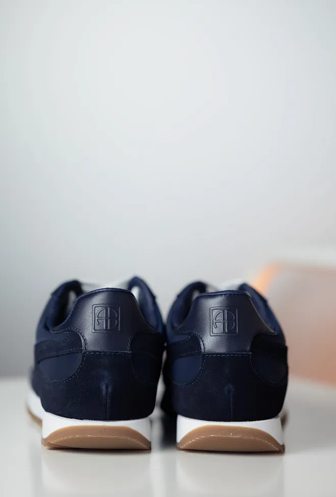Anine Bing Juno Sneakers Navy Suede joggesko 3
