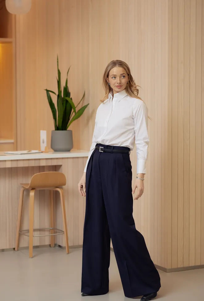 Sand Copenhagen 8377 Sirena Shirt Pure White skjorte