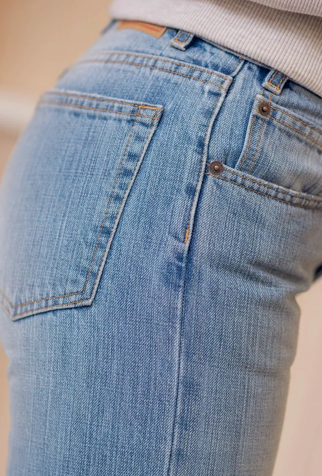 Jeanerica Sisli Cropped Light Blue Righe jeans 7