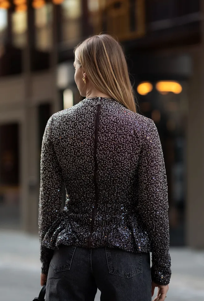 ROTATE Beaded Ls Top Nougat Combo topp 5