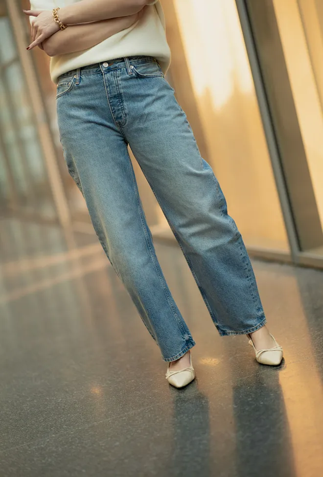 Anine Bing Fritz Jean Baltic Blue jeans