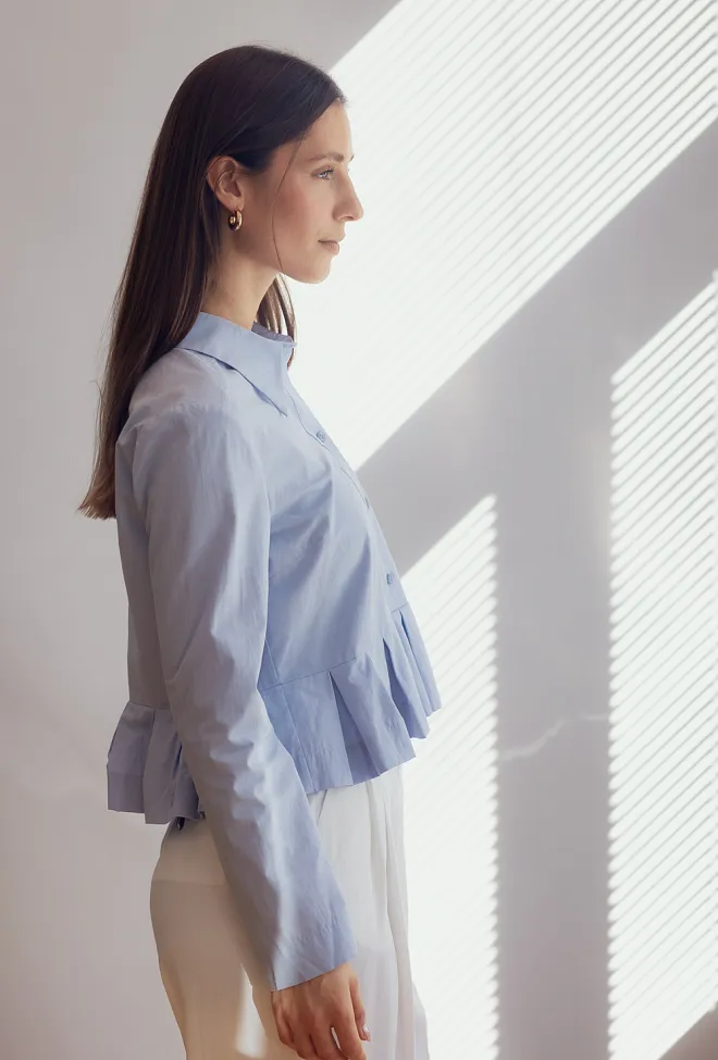 Munthe lustona shirt light blue skjorte lys blå 3