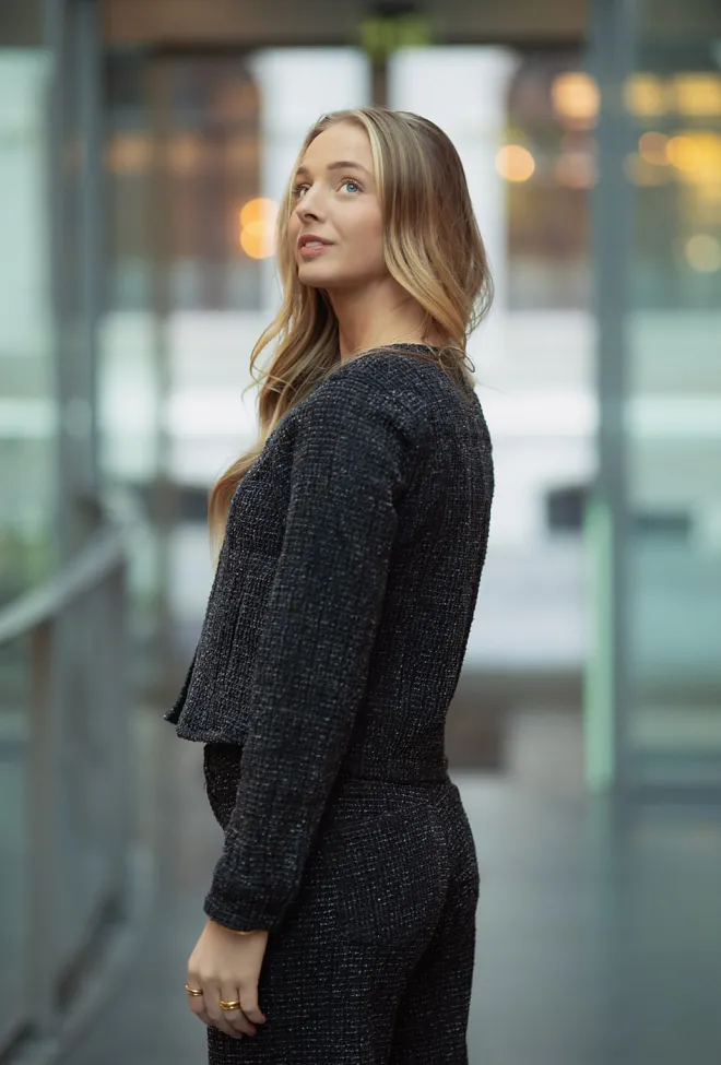 My essential wardrobe Esme 178 Short Jacket Black Wash blazer 5